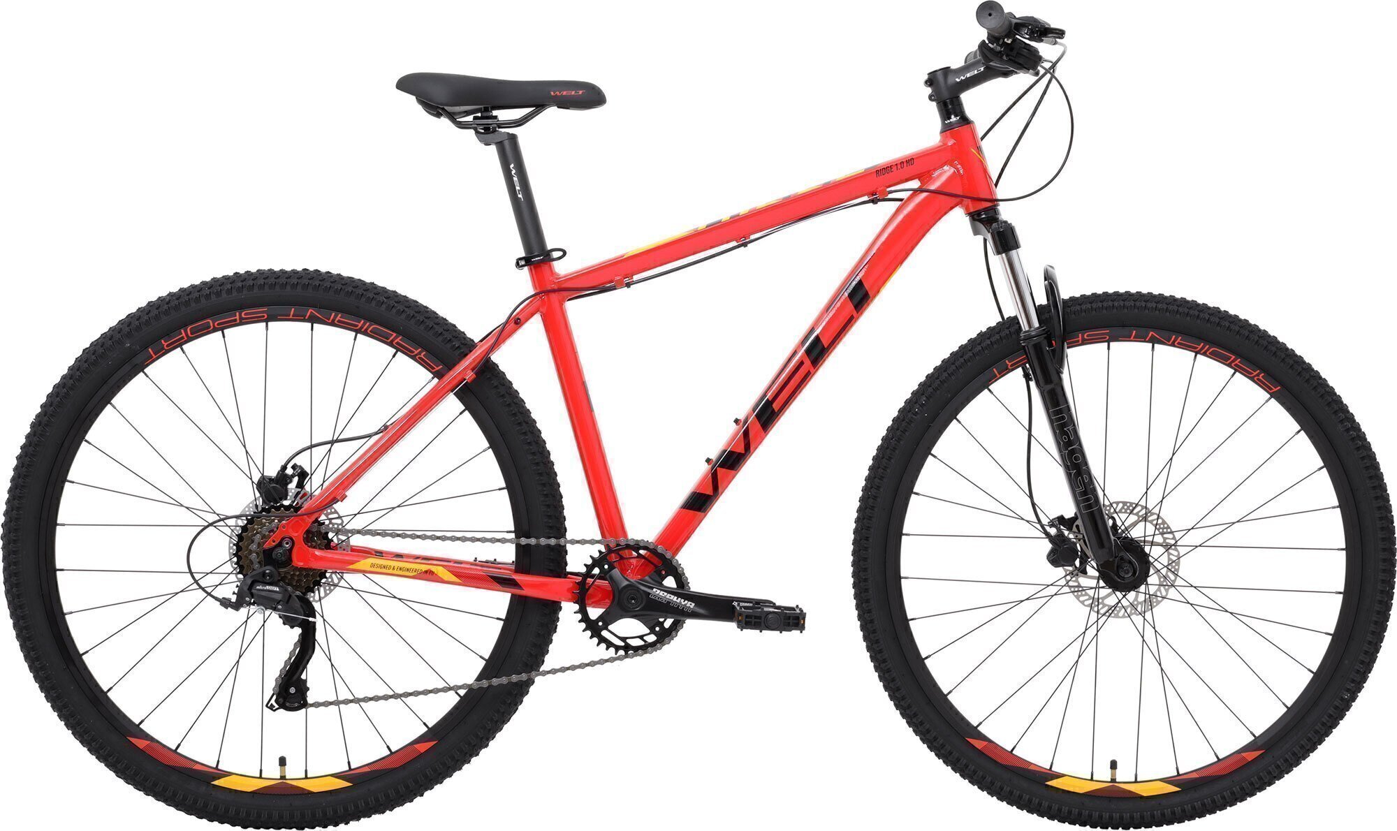 Велосипед WELT Ridge 1.0 HD 29 (2023) Carrot Red