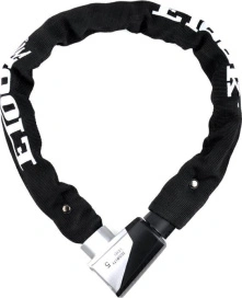 Замок стальная цепь ETOOK ET555S 750x8mm Black велосипедные замки