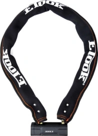 Замок стальная цепь ETOOK ET655XL 1100x9mm Black велосипедные замки